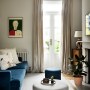 Victorian Terrace, Peckham | Snug in a counterpoint colour to the bold living room | Interior Designers